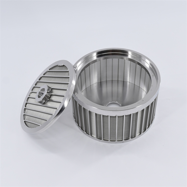 不銹鋼楔形絲篩筒 反卷帶蓋1mm 0.2mm